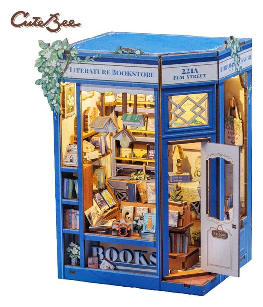 CuteBee Book Nook Literature Bookstore 17 x 12 cm | Makochan
