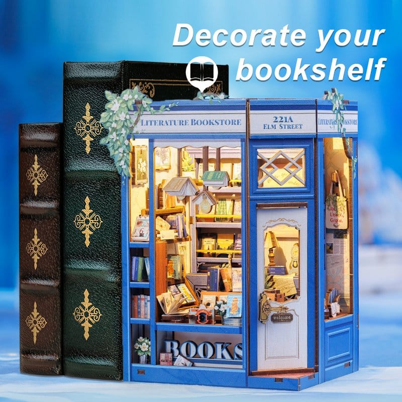 CuteBee Book Nook Literature Bookstore 17 x 12 cm | Makochan