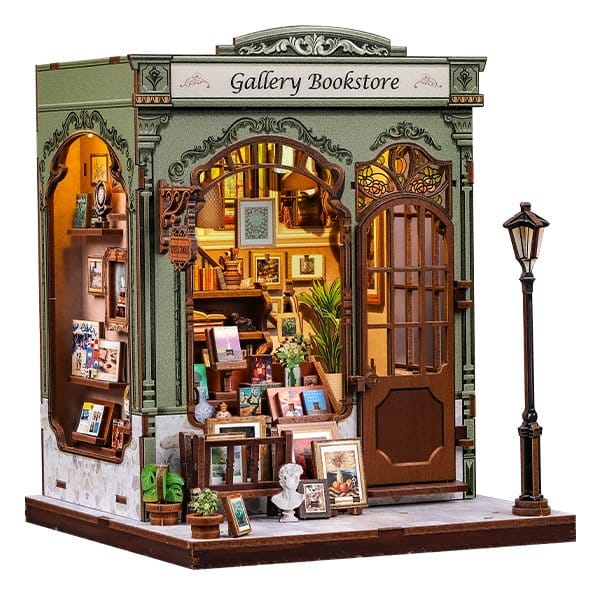 CuteBee Miniature House Model Kit Gallery Bookstore 20 x 16 cm | Makochan