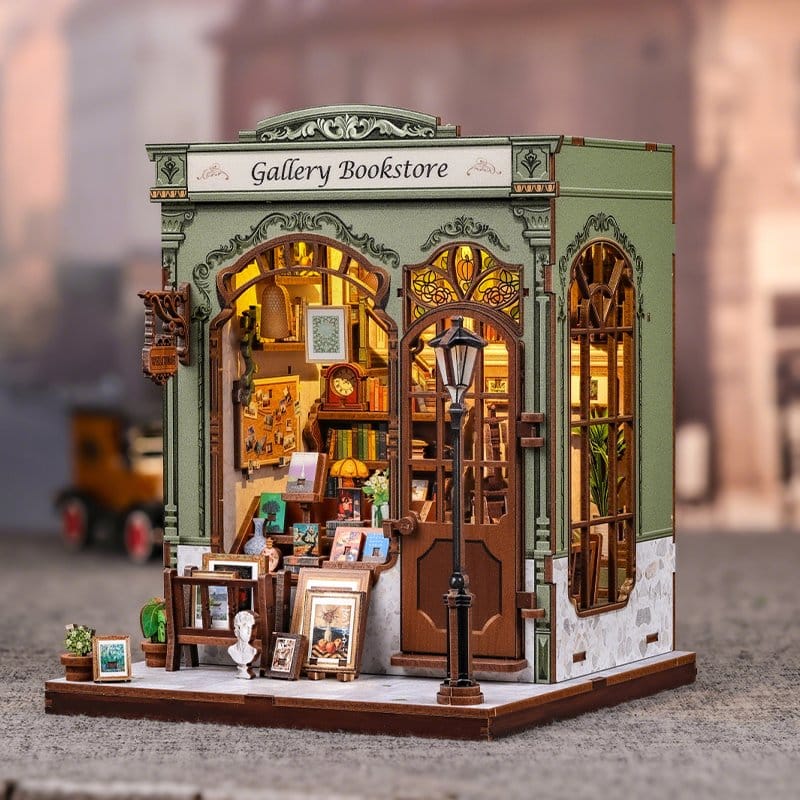CuteBee Miniature House Model Kit Gallery Bookstore 20 x 16 cm | Makochan