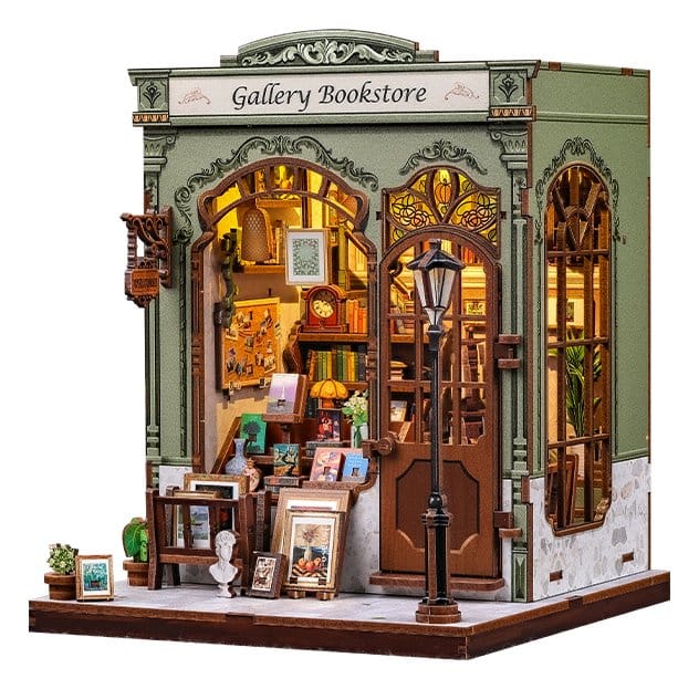 CuteBee Miniature House Model Kit Gallery Bookstore 20 x 16 cm | Makochan