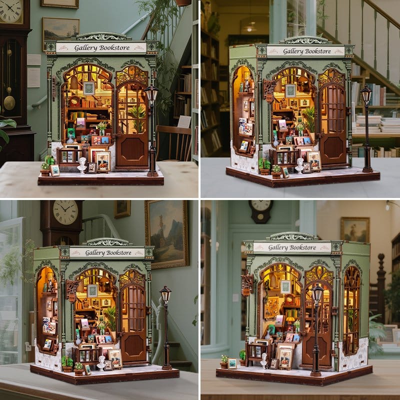 CuteBee Miniature House Model Kit Gallery Bookstore 20 x 16 cm | Makochan