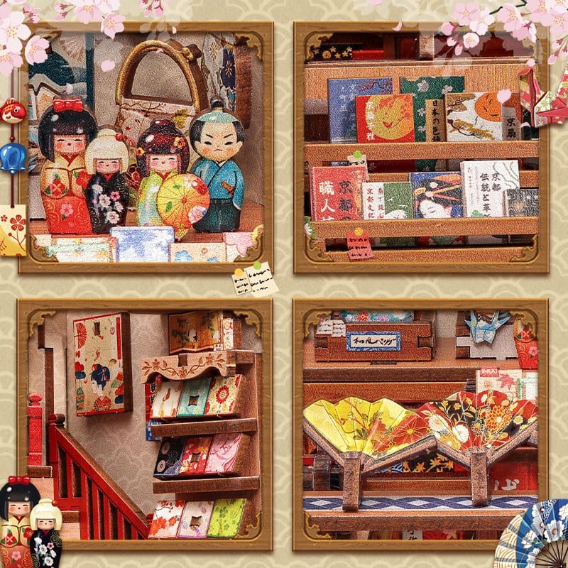 CuteBee Miniature House Model Kit Tsukino Eogi-dou 19 x 14 cm | Makochan