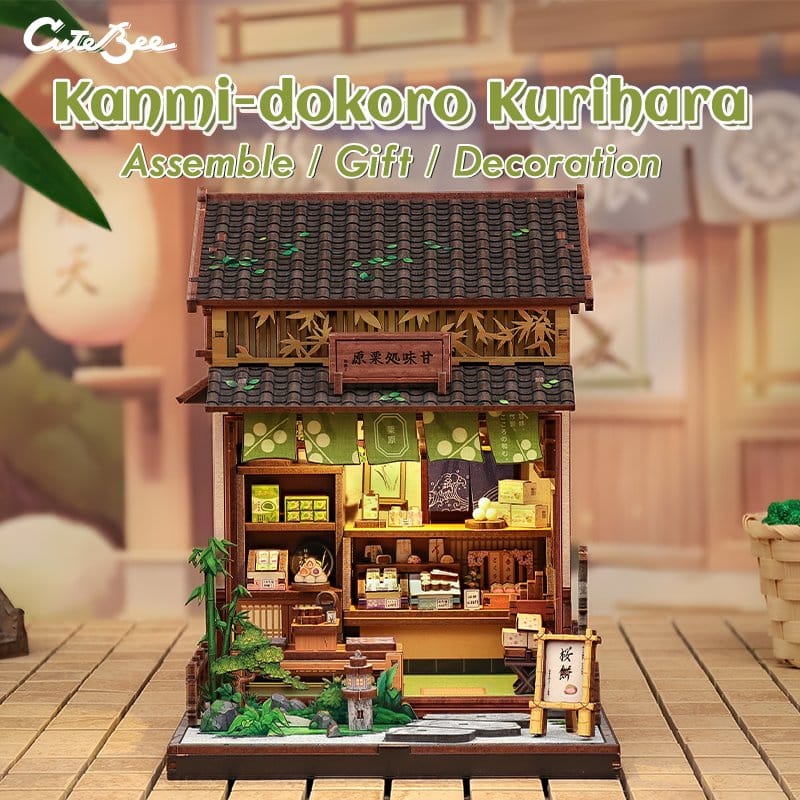 CuteBee Miniature House Model Kit Kanmi-dokoro Kurihara 19 x 15 cm | Makochan