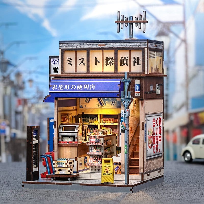 CuteBee Miniature House Model Kit Beika-cho Convenience Store 22 x 15 cm | Makochan