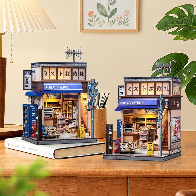 CuteBee Miniature House Model Kit Beika-cho Convenience Store 22 x 15 cm | Makochan
