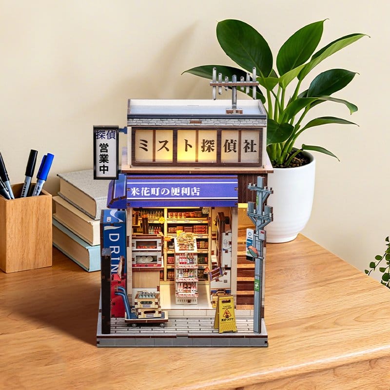 CuteBee Miniature House Model Kit Beika-cho Convenience Store 22 x 15 cm | Makochan