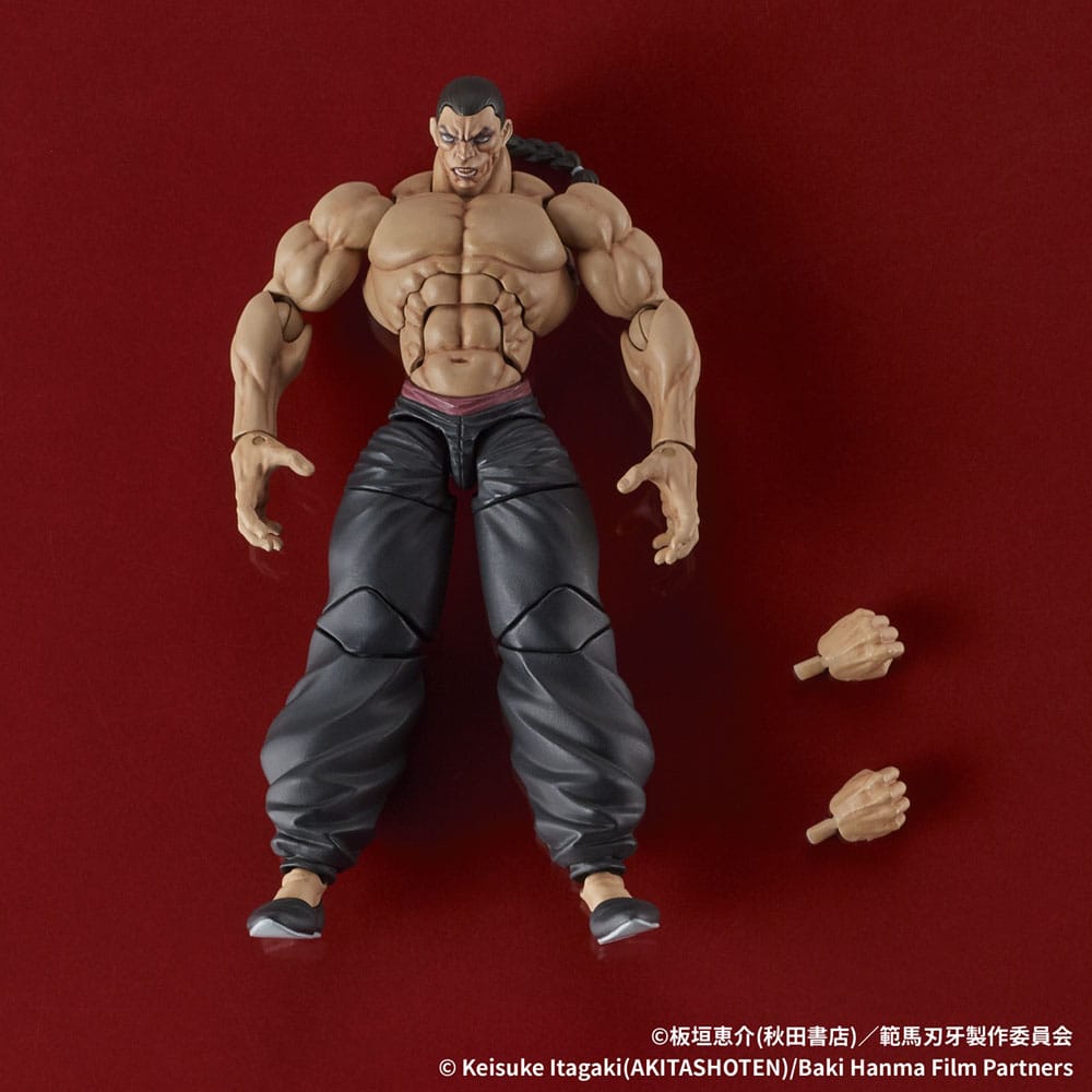 Digism Baki Hanma Digaction Action Figure Retsu Kaioh 7 cm | Makochan
