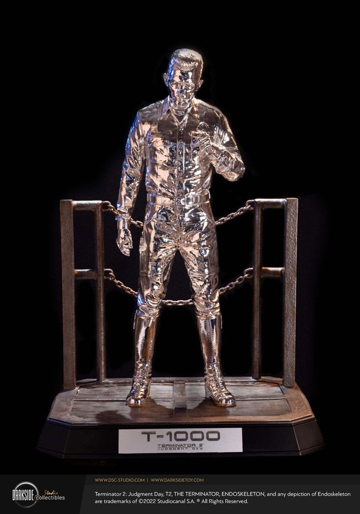 Darkside Collectibles Studio Terminator 2 Judgement Day Premium Statue 1/3 T-1000 Liquid Metal 30th Anniversary Edition 70 cm