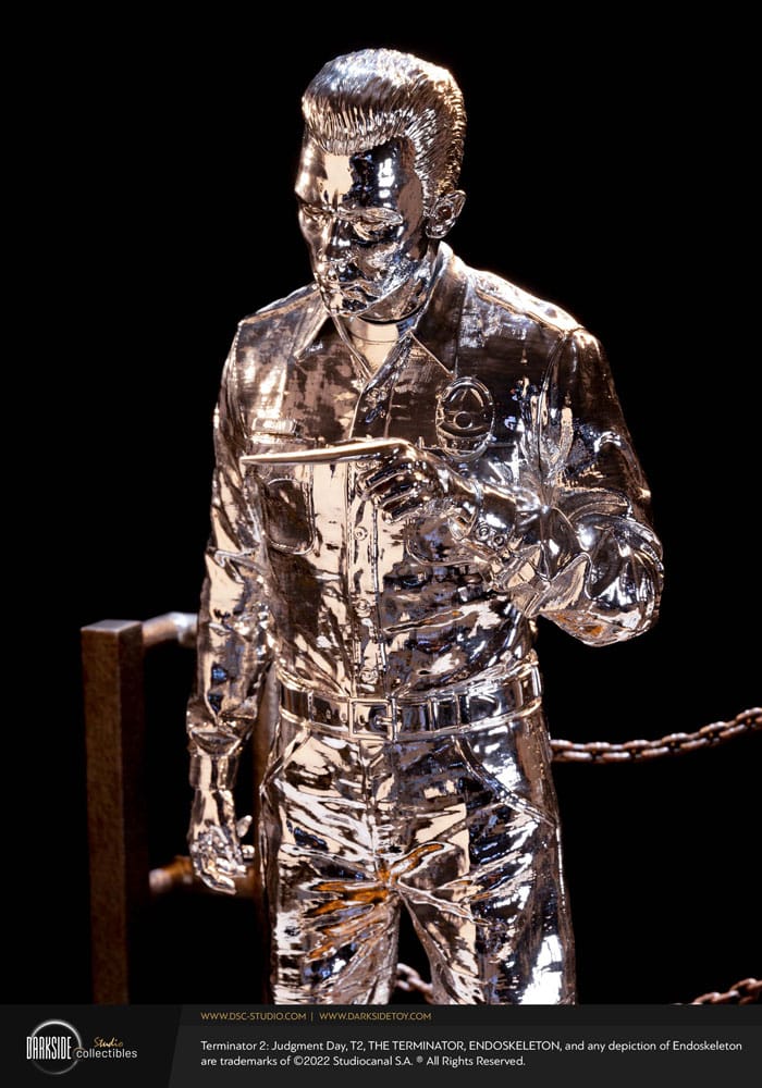 Darkside Collectibles Studio Terminator 2 Judgement Day Premium Statue 1/3 T-1000 Liquid Metal 30th Anniversary Edition 70 cm