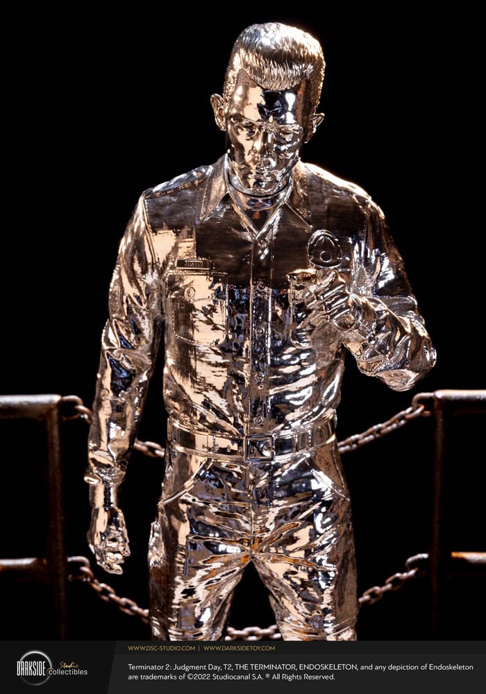 Darkside Collectibles Studio Terminator 2 Judgement Day Premium Statue 1/3 T-1000 Liquid Metal 30th Anniversary Edition 70 cm