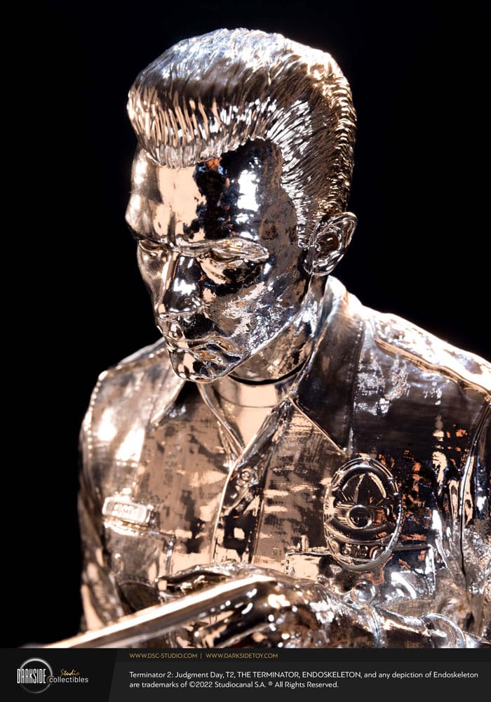 Darkside Collectibles Studio Terminator 2 Judgement Day Premium Statue 1/3 T-1000 Liquid Metal 30th Anniversary Edition 70 cm