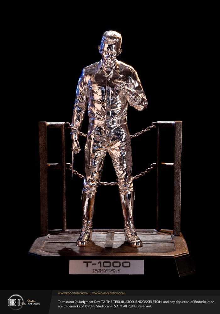 Darkside Collectibles Studio Terminator 2 Judgement Day Premium Statue 1/3 T-1000 Liquid Metal 30th Anniversary Edition 70 cm