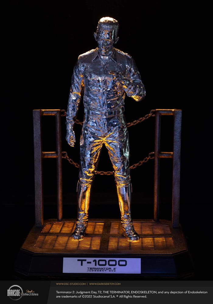 Darkside Collectibles Studio Terminator 2 Judgement Day Premium Statue 1/3 T-1000 Liquid Metal 30th Anniversary Edition 70 cm