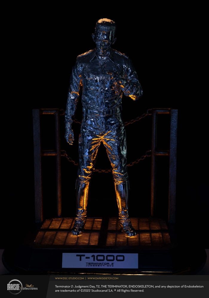 Darkside Collectibles Studio Terminator 2 Judgement Day Premium Statue 1/3 T-1000 Liquid Metal 30th Anniversary Edition 70 cm