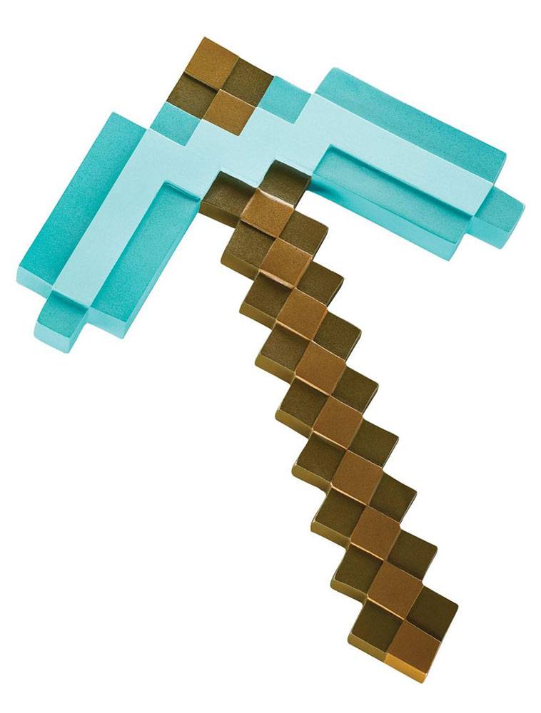 Disguise Minecraft Plastic Replica Diamond Pickaxe 40 cm | Makochan