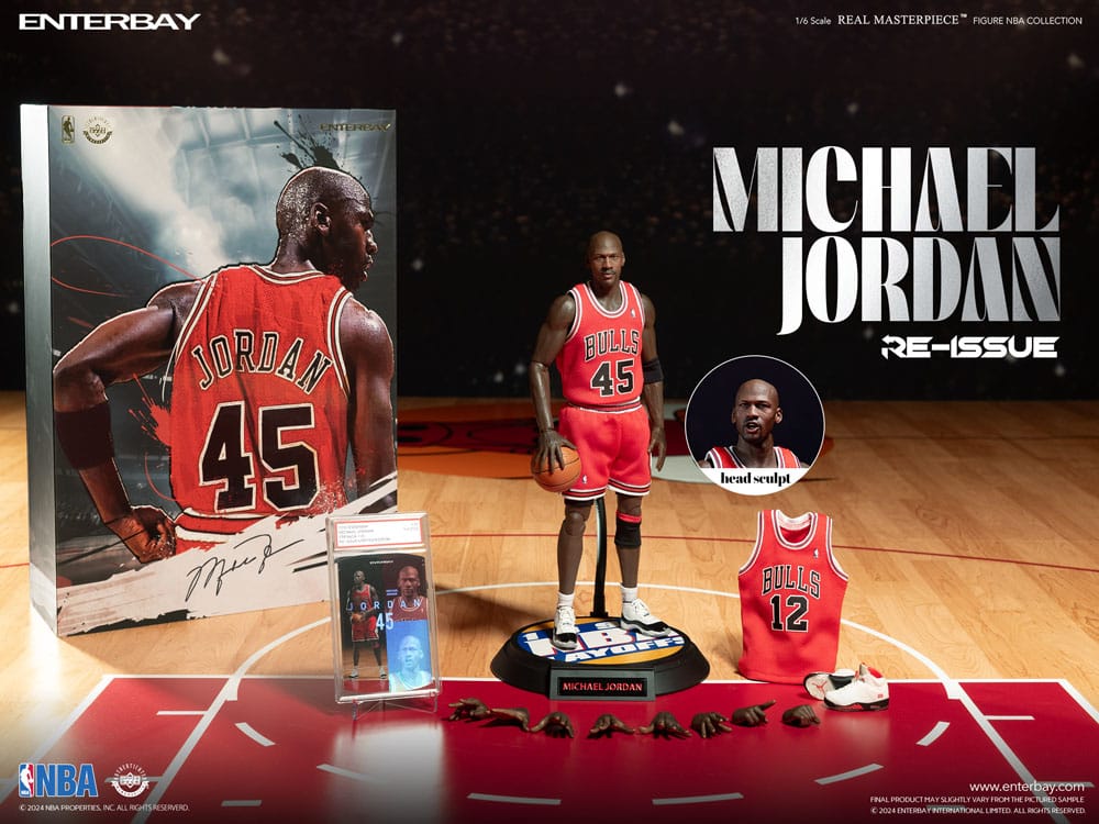 Enterbay NBA Collection Real Masterpiece Actionfigur 1/6 Michael Jordan I'm Back Edition Limited 30 cm | Makochan