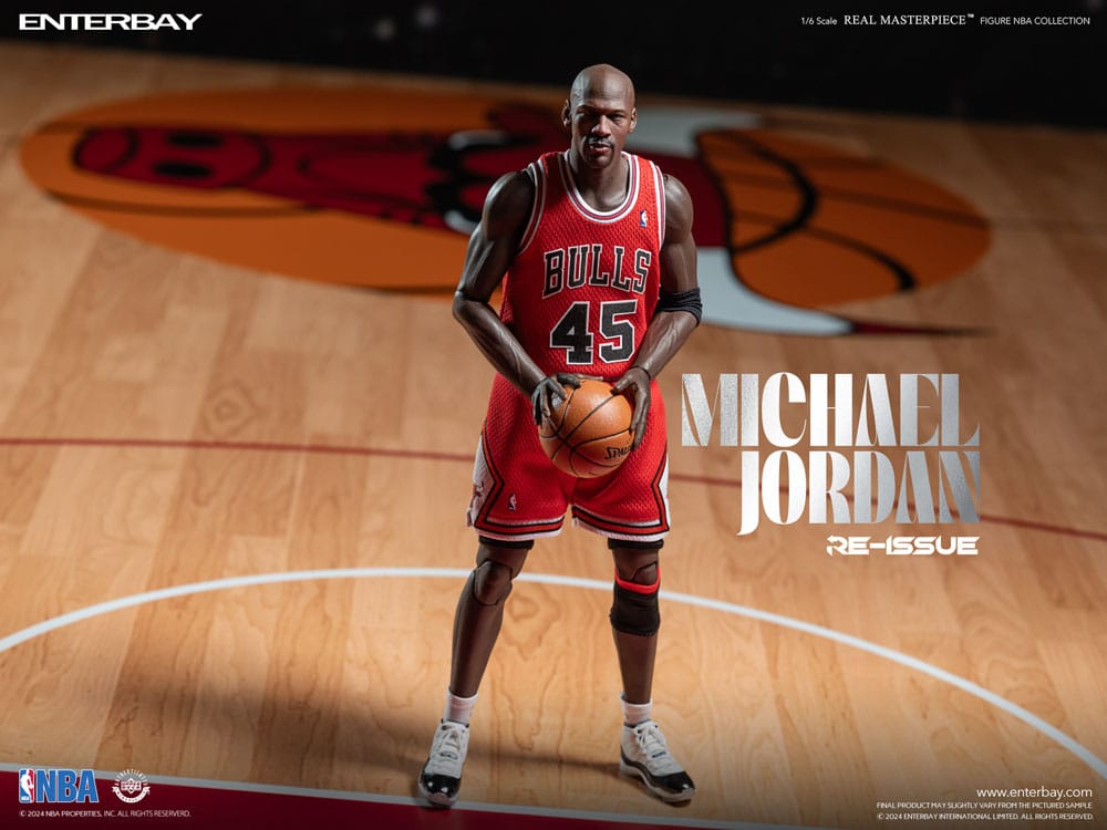 Enterbay NBA Collection Real Masterpiece Actionfigur 1/6 Michael Jordan I'm Back Edition Limited 30 cm | Makochan