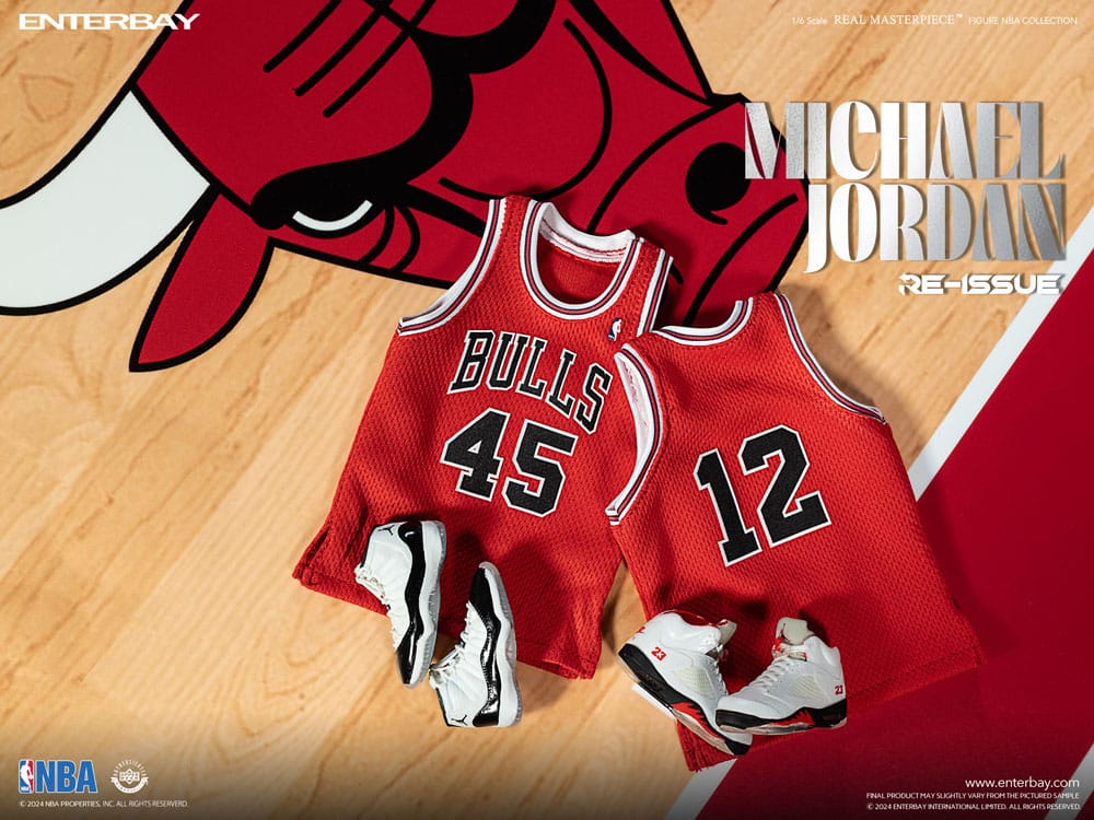 Enterbay NBA Collection Real Masterpiece Actionfigur 1/6 Michael Jordan I'm Back Edition Limited 30 cm | Makochan