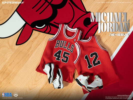 Enterbay NBA Collection Real Masterpiece Actionfigur 1/6 Michael Jordan I'm Back Edition Limited 30 cm | Makochan