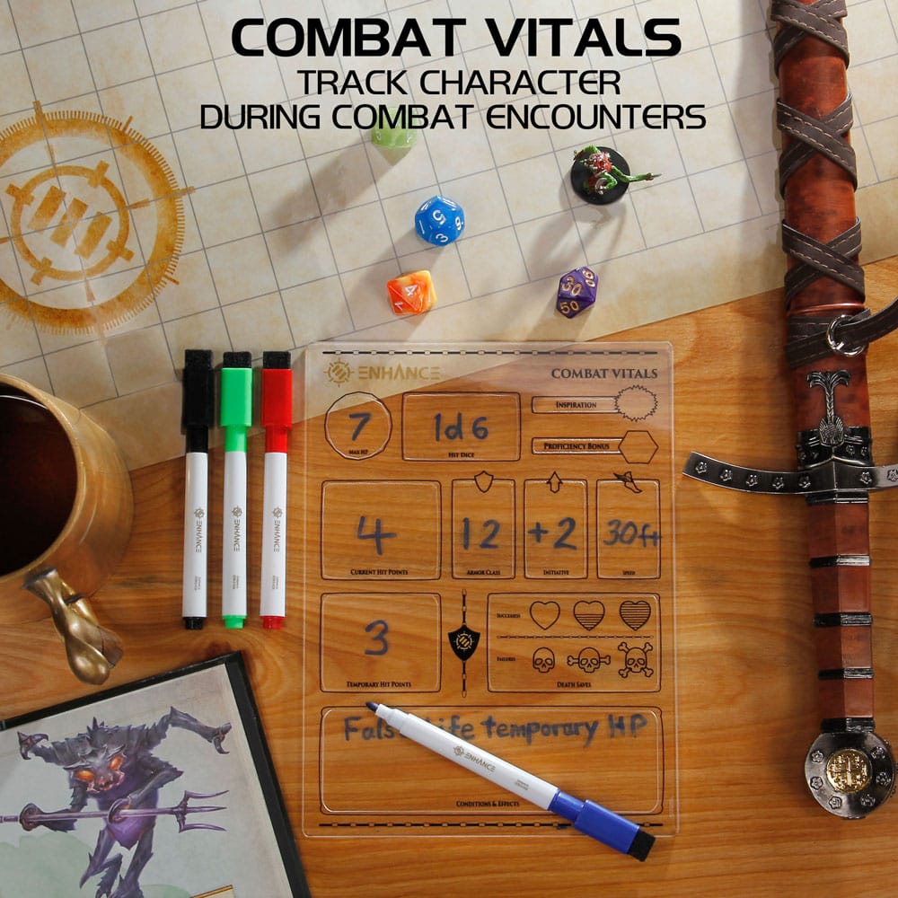 Enhance Enhance RPG Series Acrylic Character Sheet Set *English Version* | Makochan