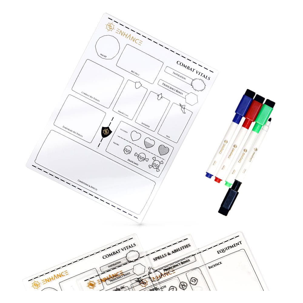 Enhance Enhance RPG Series Acrylic Character Sheet Set *English Version* | Makochan