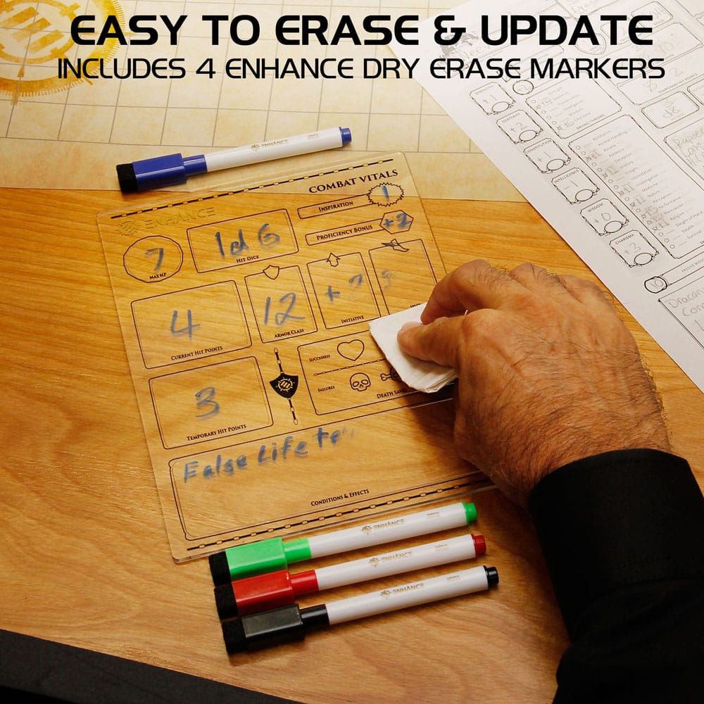 Enhance Enhance RPG Series Acrylic Character Sheet Set *English Version* | Makochan