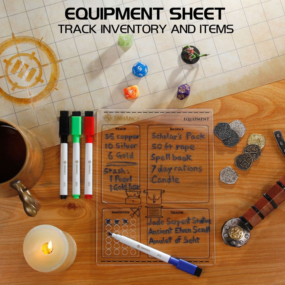 Enhance Enhance RPG Series Acrylic Character Sheet Set *English Version* | Makochan