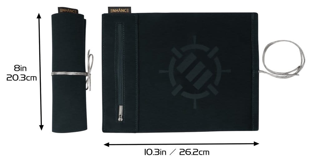 Enhance Enhance Tabletop Accessories Roll on a Scroll Dice and Rolling Mat White | Makochan