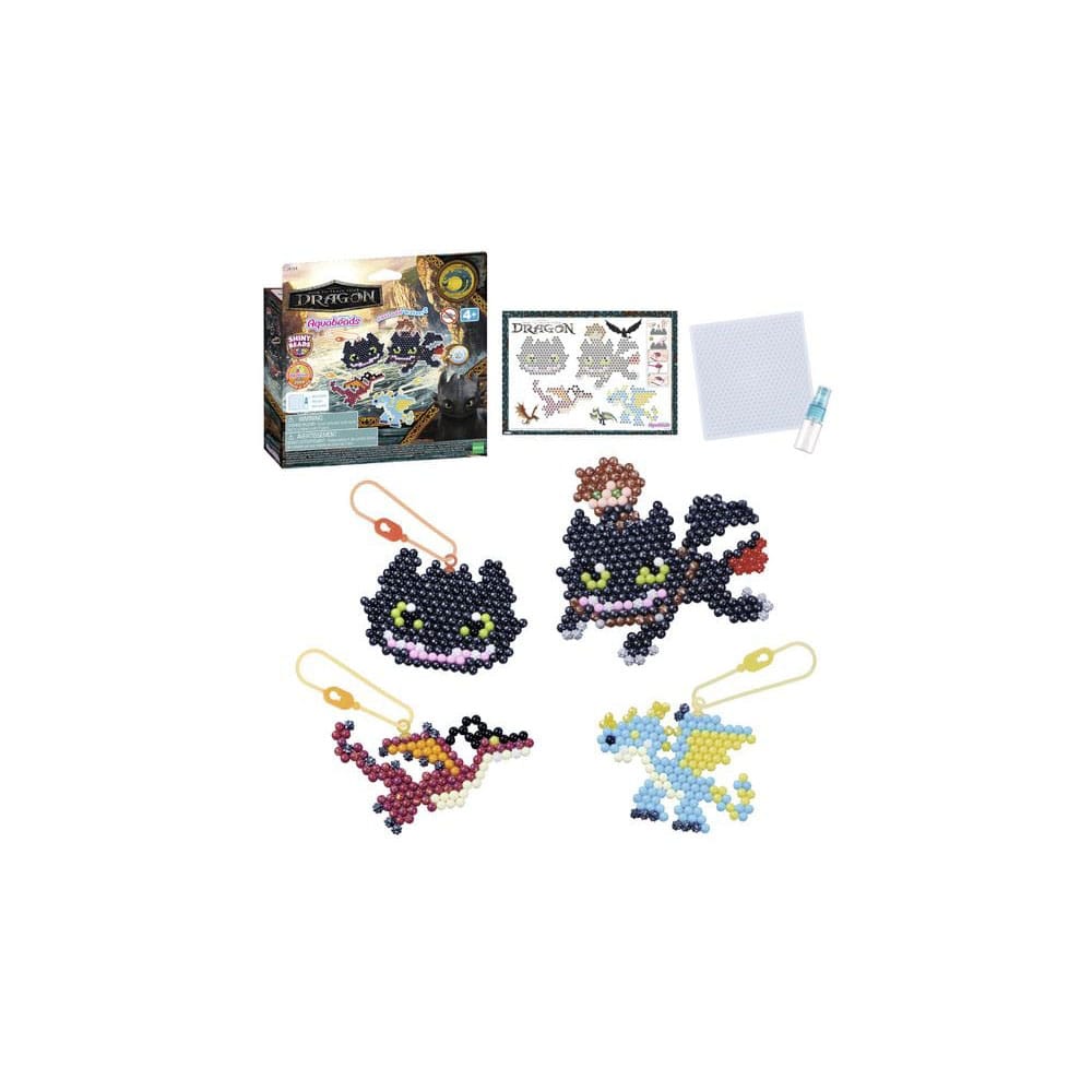 Epoch Toys How To Train Your Dragon Aquabeads Craft kit key ring | Makochan