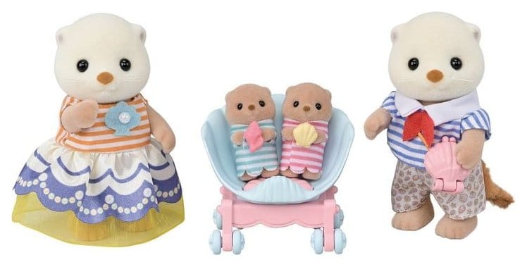 Epoch Toys Sylvanian Families: Sea Otter Family Set | Makochan