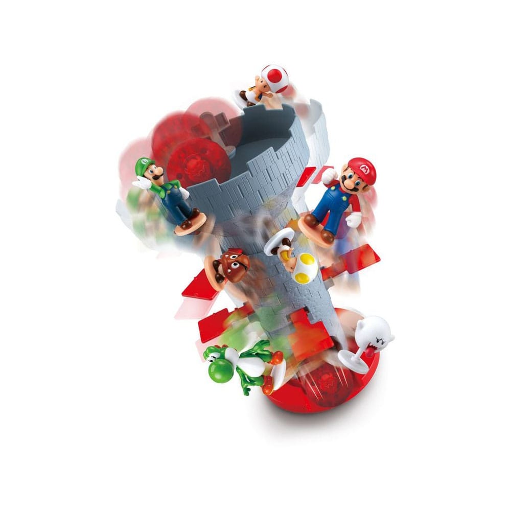 Epoch Toys Super Mario game Blow Up! Shaky Tower | Makochan