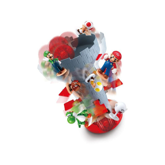 Epoch Toys Super Mario game Blow Up! Shaky Tower | Makochan