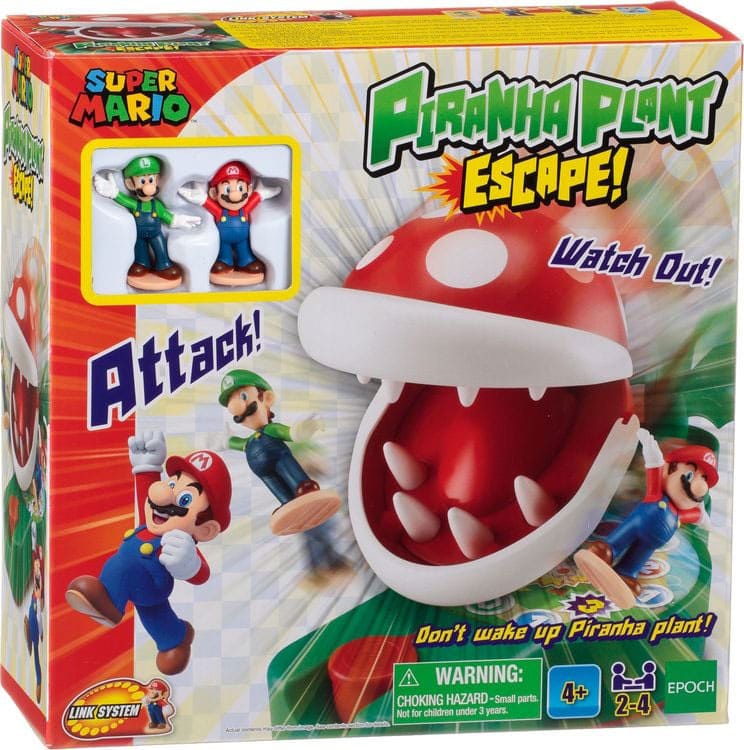 Epoch Toys Super Mario game Piranha Plant Escape | Makochan