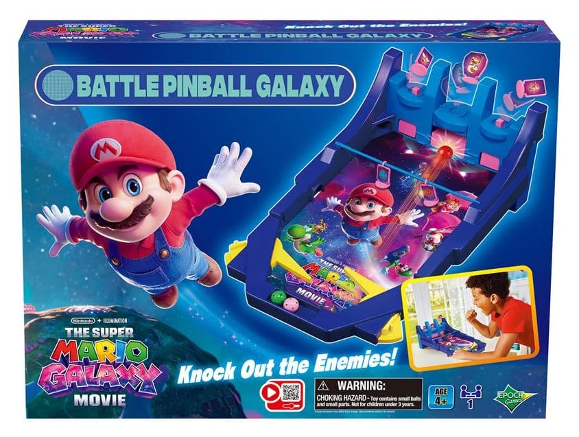 Epoch Toys Super Mario game Galaxy Movie Battle Pinball | Makochan