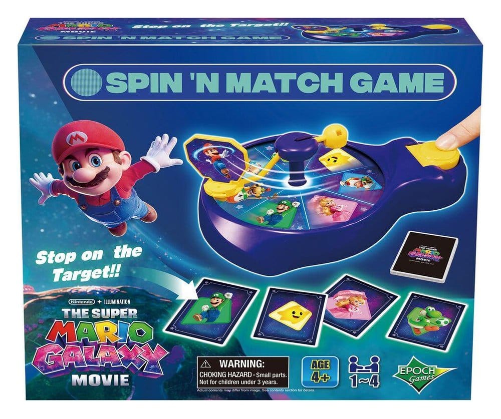 Epoch Toys Super Mario game Galaxy Movie Spin'n Match | Makochan