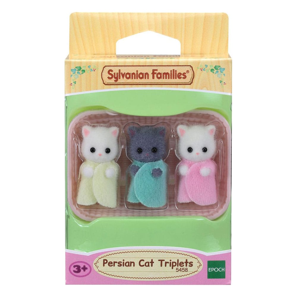 Epoch Toys Sylvanian Families: Persian cats triplets figure 2 cm | Makochan
