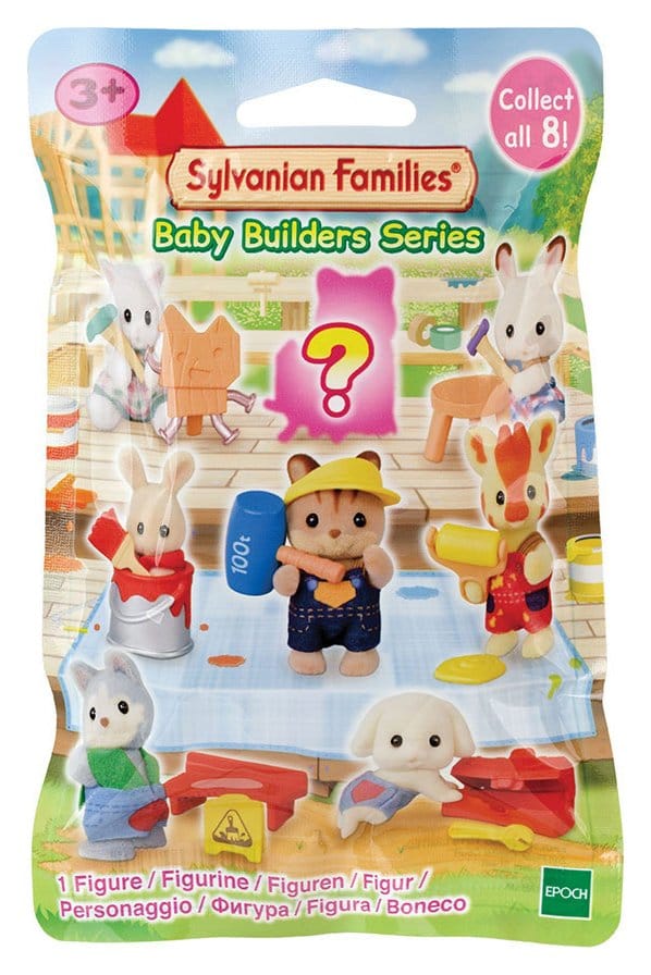 Epoch Toys Sylvanian Families: Construction site baby friends Surprise Bag figure 5 cm Display (16) | Makochan