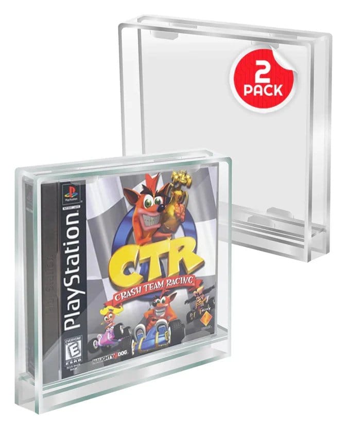 Evoretro Acrylic Case 2-Pack for PlayStation 1 - Damaged packaging | Makochan