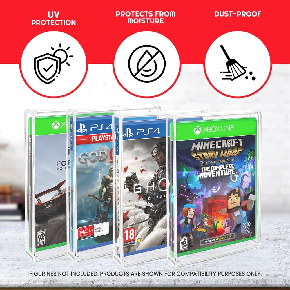 Evoretro Acrylic Case 2-Pack for PS3/PS4/Blu-Ray/XBOX One | Makochan