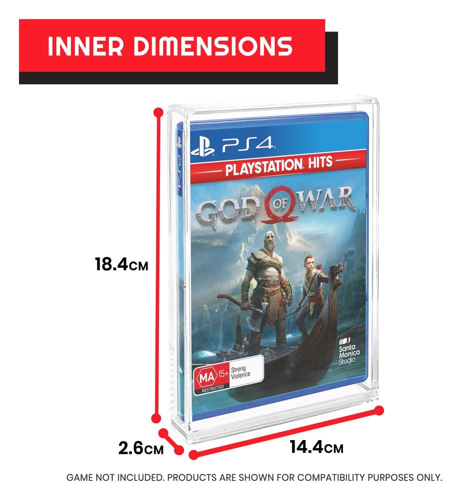 Evoretro Acrylic Case 2-Pack for PS3/PS4/Blu-Ray/XBOX One | Makochan