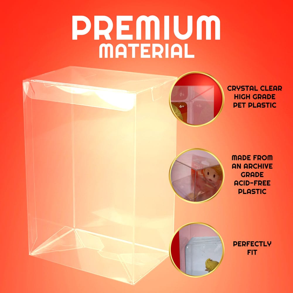 Evoretro PET Protectors 10-Pack for Amiibo Figures | Makochan