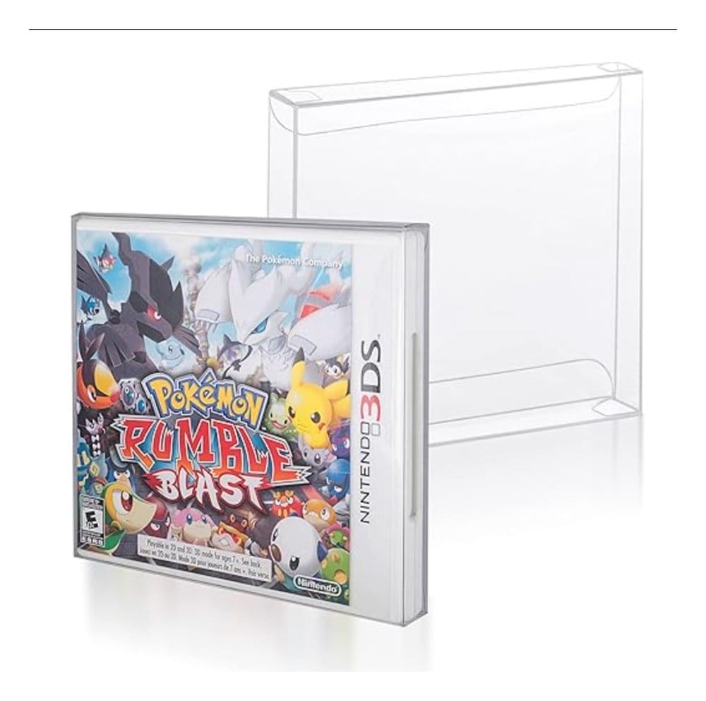 Evoretro PET Protectors 25-Pack for 3DS (NTSC) Games | Makochan