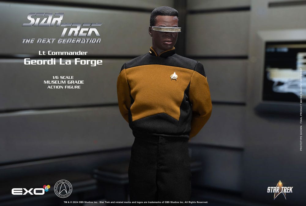 EXO-6 Star Trek: The Next Generation Action Figure 1/6 Lt. Commander Geordi La Forge (Essentials Version) 28 cm | Makochan