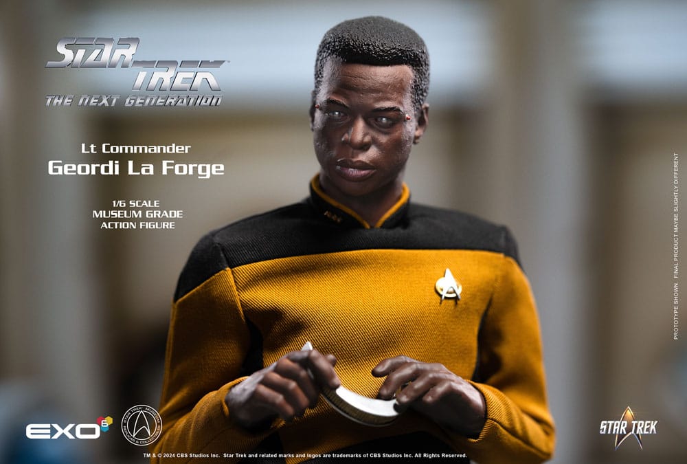 EXO-6 Star Trek: The Next Generation Action Figure 1/6 Lt. Commander Geordi La Forge (Essentials Version) 28 cm | Makochan