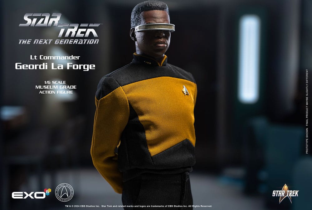 EXO-6 Star Trek: The Next Generation Action Figure 1/6 Lt. Commander Geordi La Forge (Essentials Version) 28 cm | Makochan
