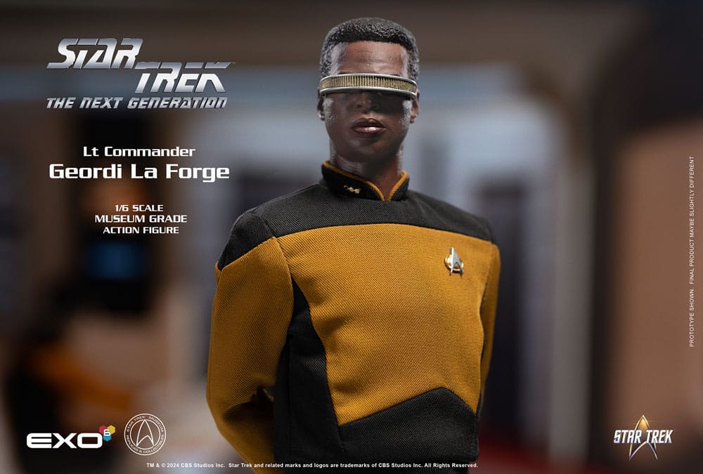 EXO-6 Star Trek: The Next Generation Action Figure 1/6 Lt. Commander Geordi La Forge (Essentials Version) 28 cm | Makochan