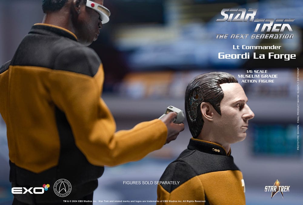 EXO-6 Star Trek: The Next Generation Action Figure 1/6 Lt. Commander Geordi La Forge (Essentials Version) 28 cm | Makochan