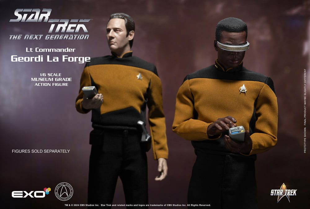 EXO-6 Star Trek: The Next Generation Action Figure 1/6 Lt. Commander Geordi La Forge (Essentials Version) 28 cm | Makochan