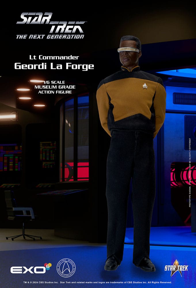 EXO-6 Star Trek: The Next Generation Action Figure 1/6 Lt. Commander Geordi La Forge (Essentials Version) 28 cm | Makochan